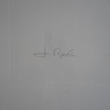 Portrait of a horse lithograph by jean rivet