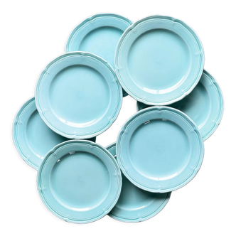 8 mint green dessert plates