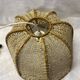 Lace and wood pendant lamp