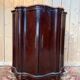 Curved corner buffet Napoleon III – Flamed mahogany and original marble