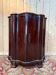 Curved corner buffet Napoleon III – Flamed mahogany and original marble