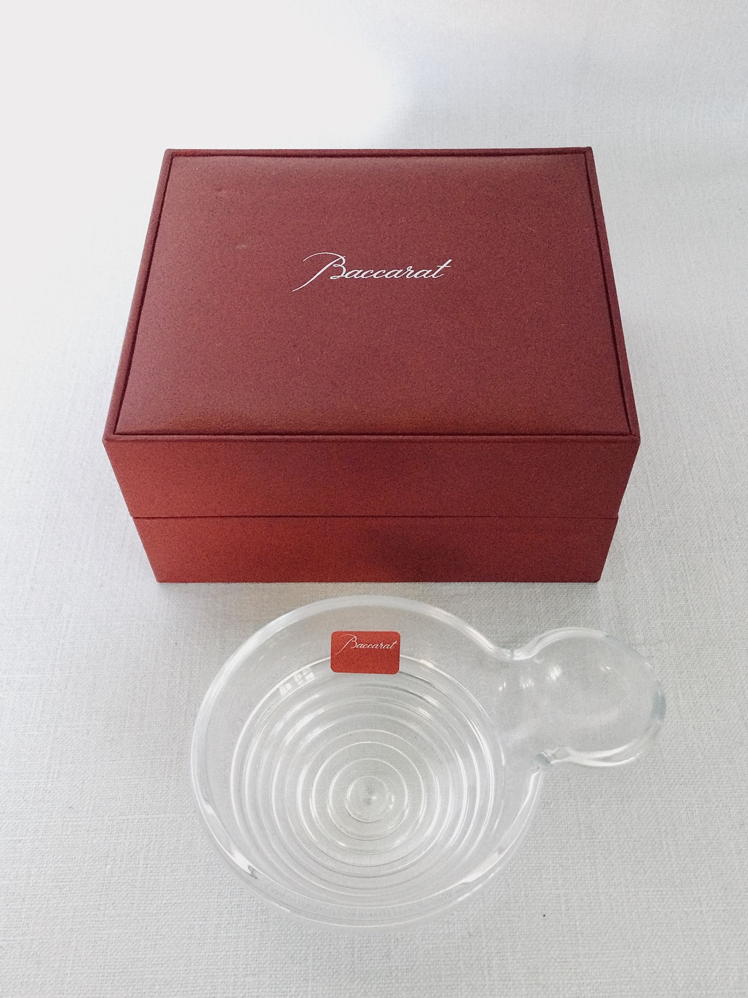 Taste vin cendrier en cristal de Baccarat