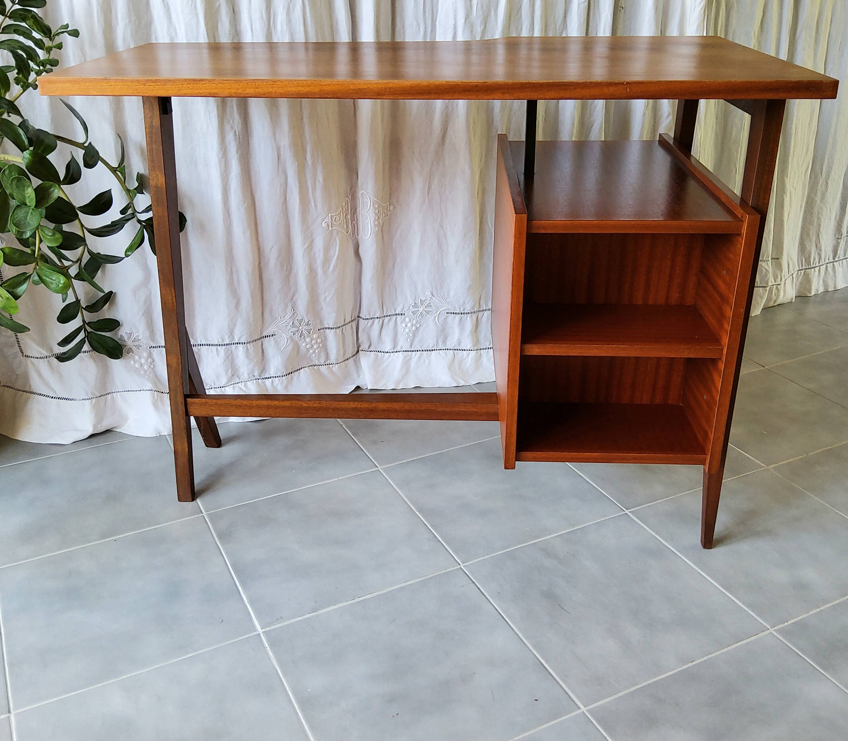 Asymmetrical desk from the 50s/60s