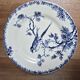 Two flat plates Gien blue tone