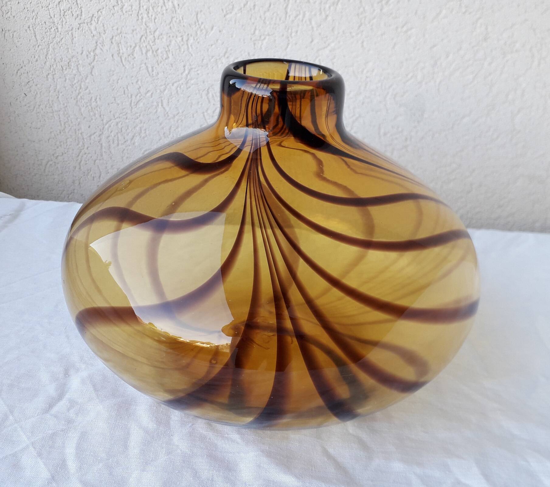 Blown glass vase