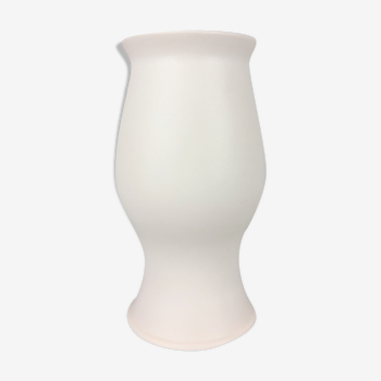 Vase de Franco Pozzi blanc céramique vintage 1970