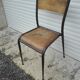 School mullca 510 foot spindle vintage chair