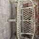 Set living room armchairs sofa, table and seamstress in vintage rattan