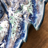 Vallauris blue ceramic sheet dish