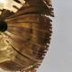 Brutalist flame-cut brass hanging lamp, by Svend Aage Holm Sørensen (SAHS)
