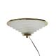 Happy Light - Vintage wall lamp - Hollywood Regency style - pressed glass -