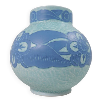 Vase Art Déco Gustavsberg Sgraffito Josef Ekberg, Suède, 1922