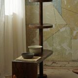 Decorative and multifunctional side table / pedestal, Danish Art Deco, 1940s