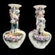 Paire de vases en barbotine