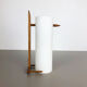 Teak and Glass Wall Sconces Light by Uno & Östen Kristiansson for Luxus, Sweden