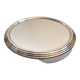 Round chrome metal tray D.27