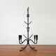 Bougeoir en métal de Noël scandinave du milieu du siècle par Gunnar Ander, années 1960