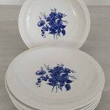 Old Earthenware Dinner Plates Sarreguemines Riva Bella Vintage