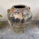 Large ancient jar in glazed terracotta