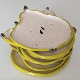 Pear-shaped plate