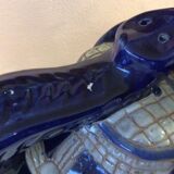 Blue ceramic elephant