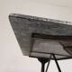 Bistro table with a marble top on a cast iron frame, 1930s.