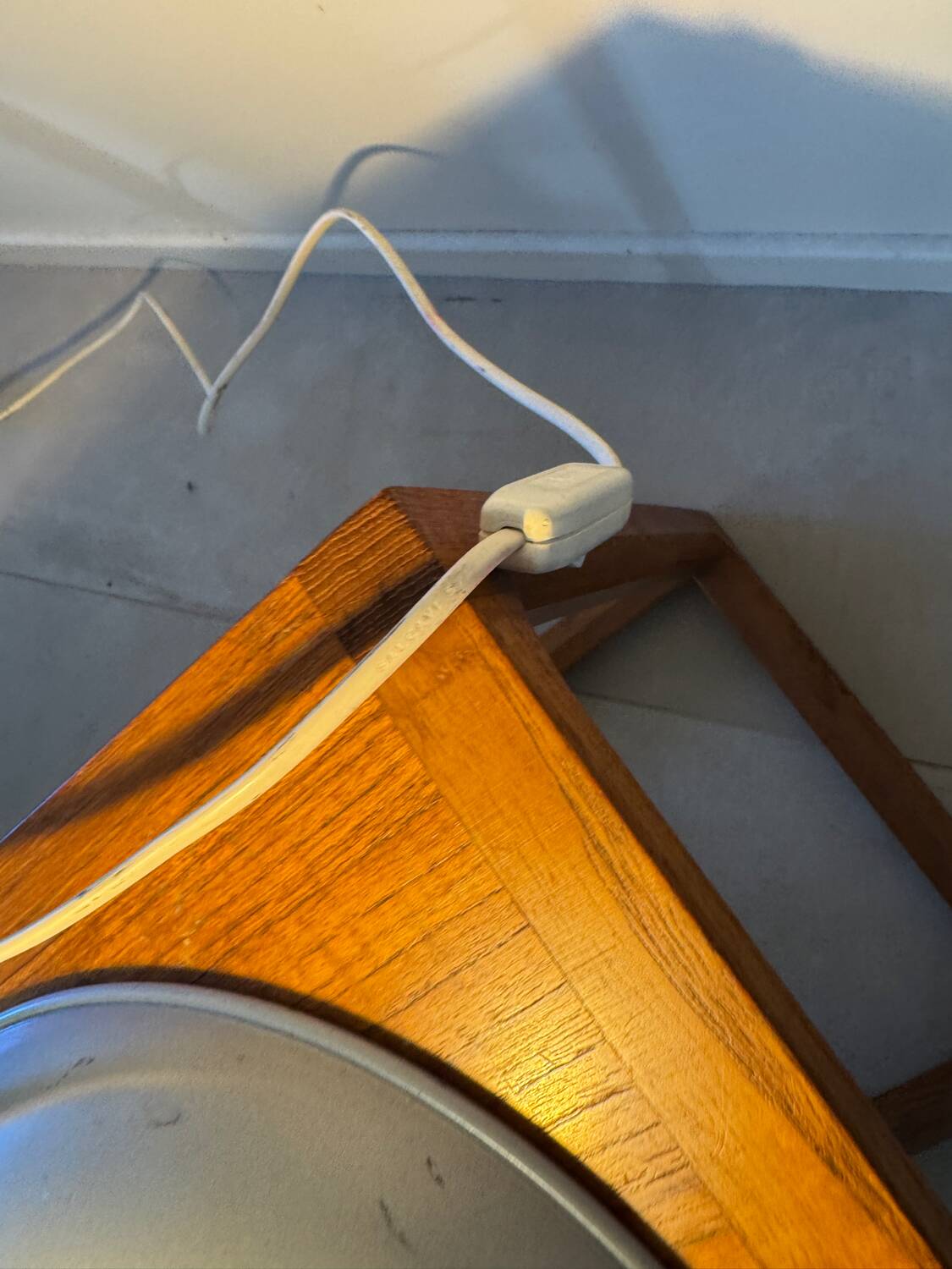 Vintage Italian lamp made of Murano glass.