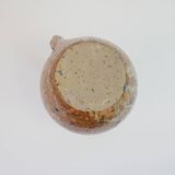 Brown speckled stoneware pitcher in very good condition