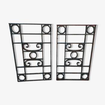 Wrought iron door grilles