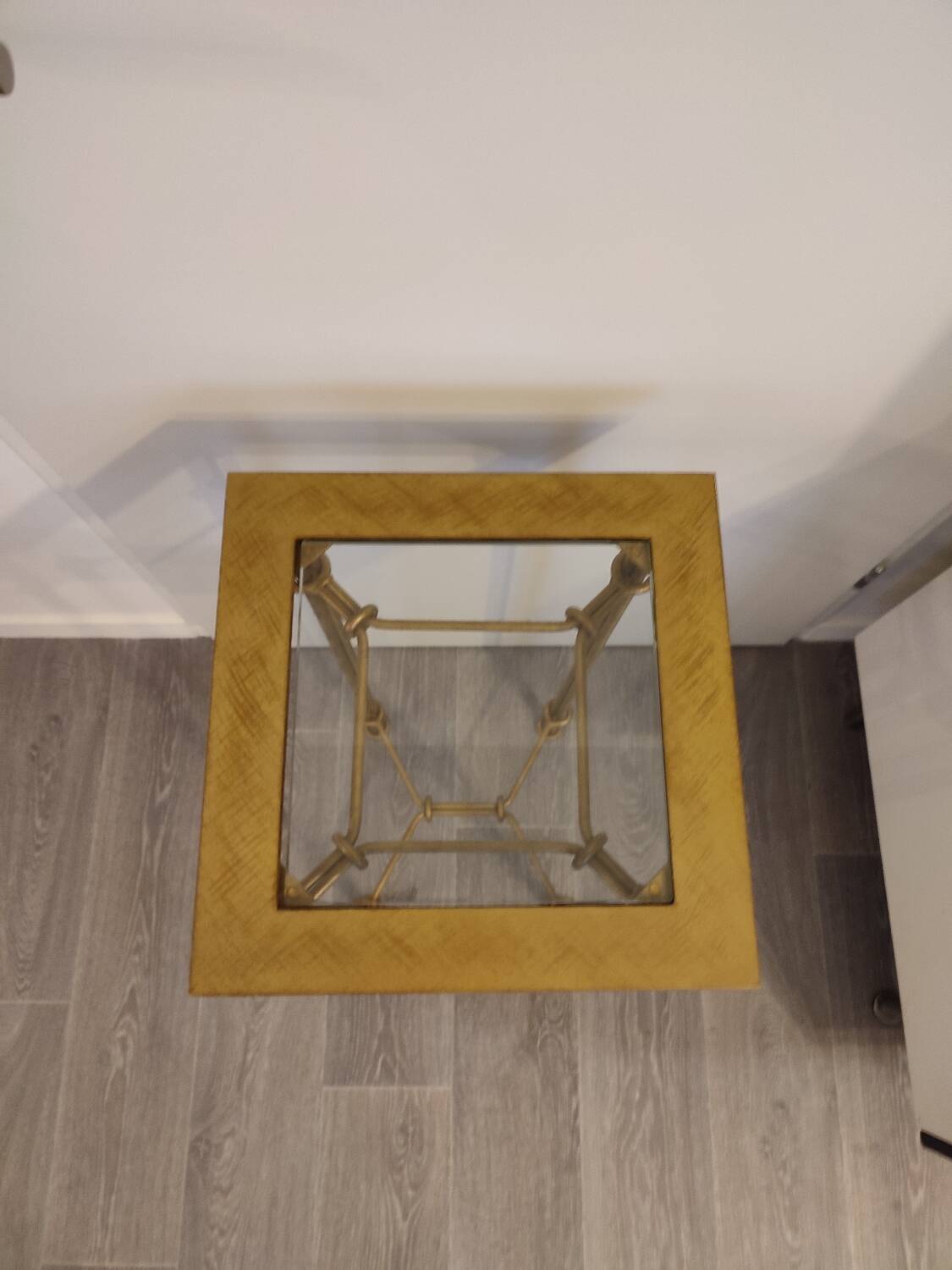 Vintage pedestal side table