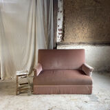 Velvet toad sofa