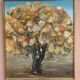 Original Swedish Oil On Canvas – “Chestnut Tree In Bloom” By Nils Olsson – Signed – Vintage & Framed – 83 × 72.5 Cm (32.7" × 28.5")