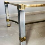 Hollywood Regency Style Chrome Coffee Table