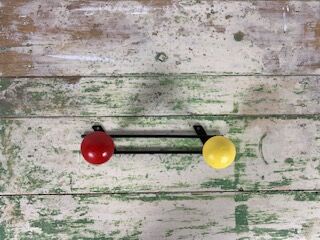 Wall coat rack double 60s