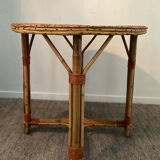 Rattan table from the 60s