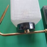 Three antique gold Arlus wall lights from the 50s