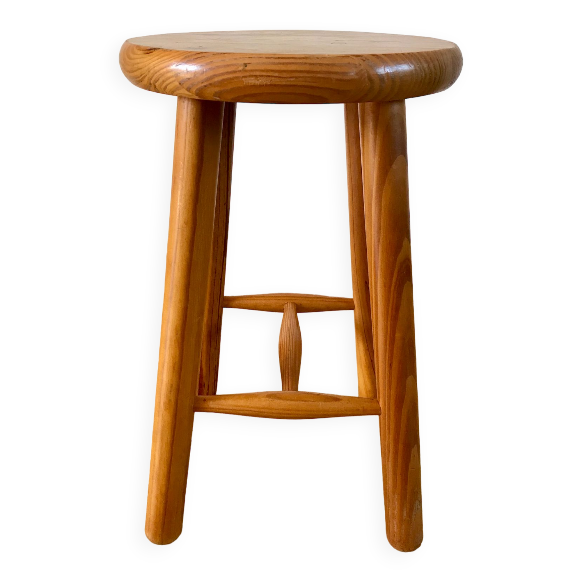 small pine stool 60s