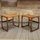 Pair of Scandinavian teak bedside tables