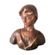 Plaster bust: girl in scarf