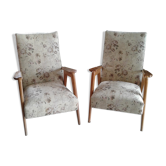Pair armchairs 50s
