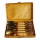 Vintage brass teaspoons