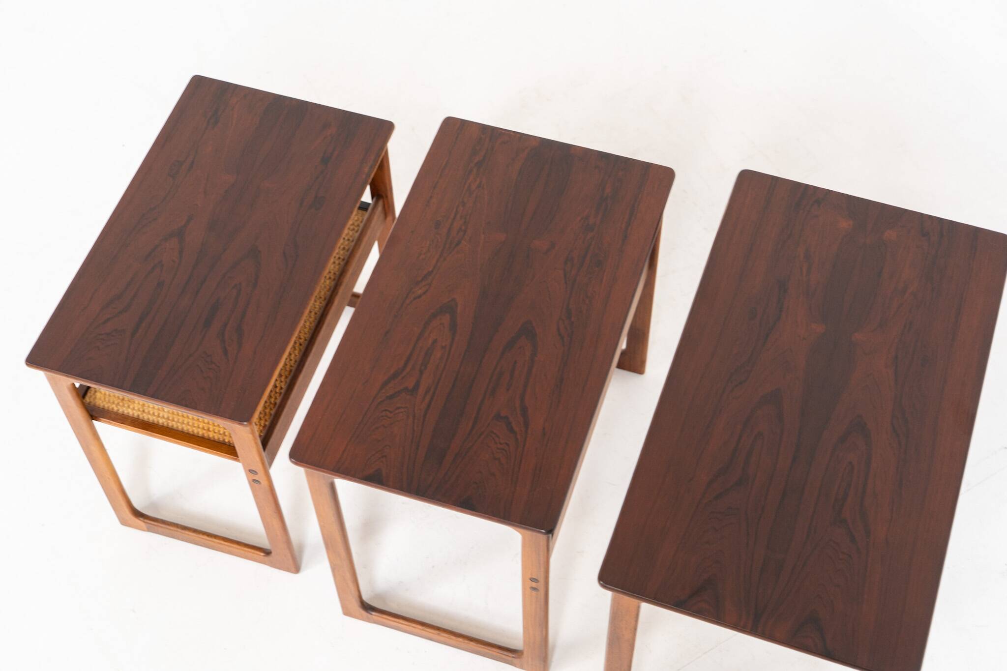 “Model 219” nesting tables by Johannes Andersen & Illum Wickelso