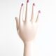 Hand baguier pink vase, 70s