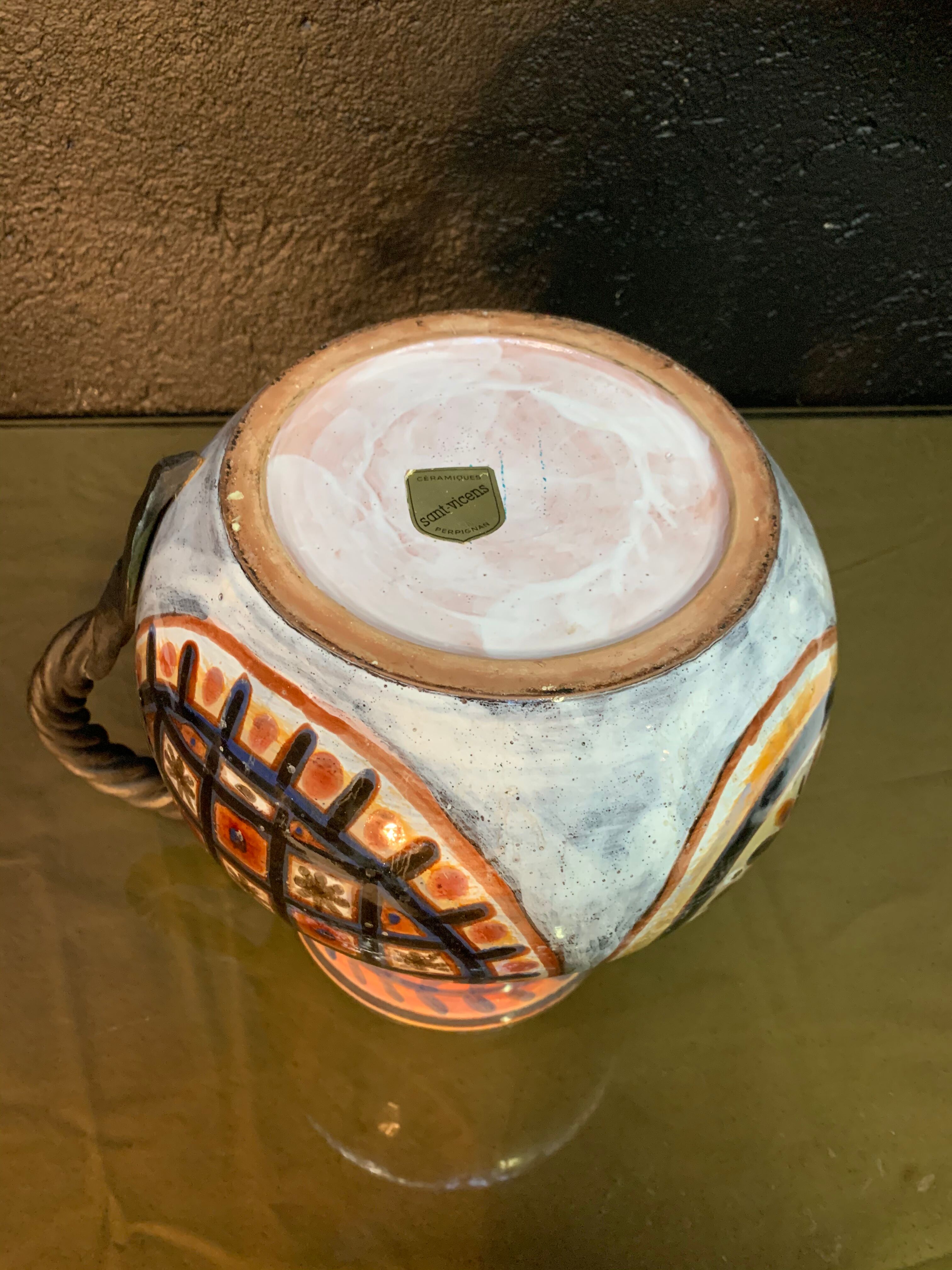 Pitcher in ceramic Jacques Poussine 1960s