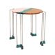 Colored Round Side Table by Gaetano Pesce, Fish Design Collection