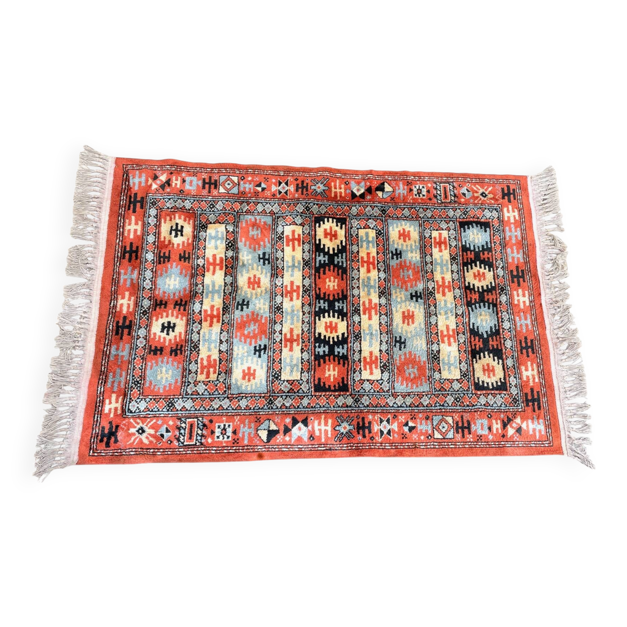 Vintage silk and cotton carpets