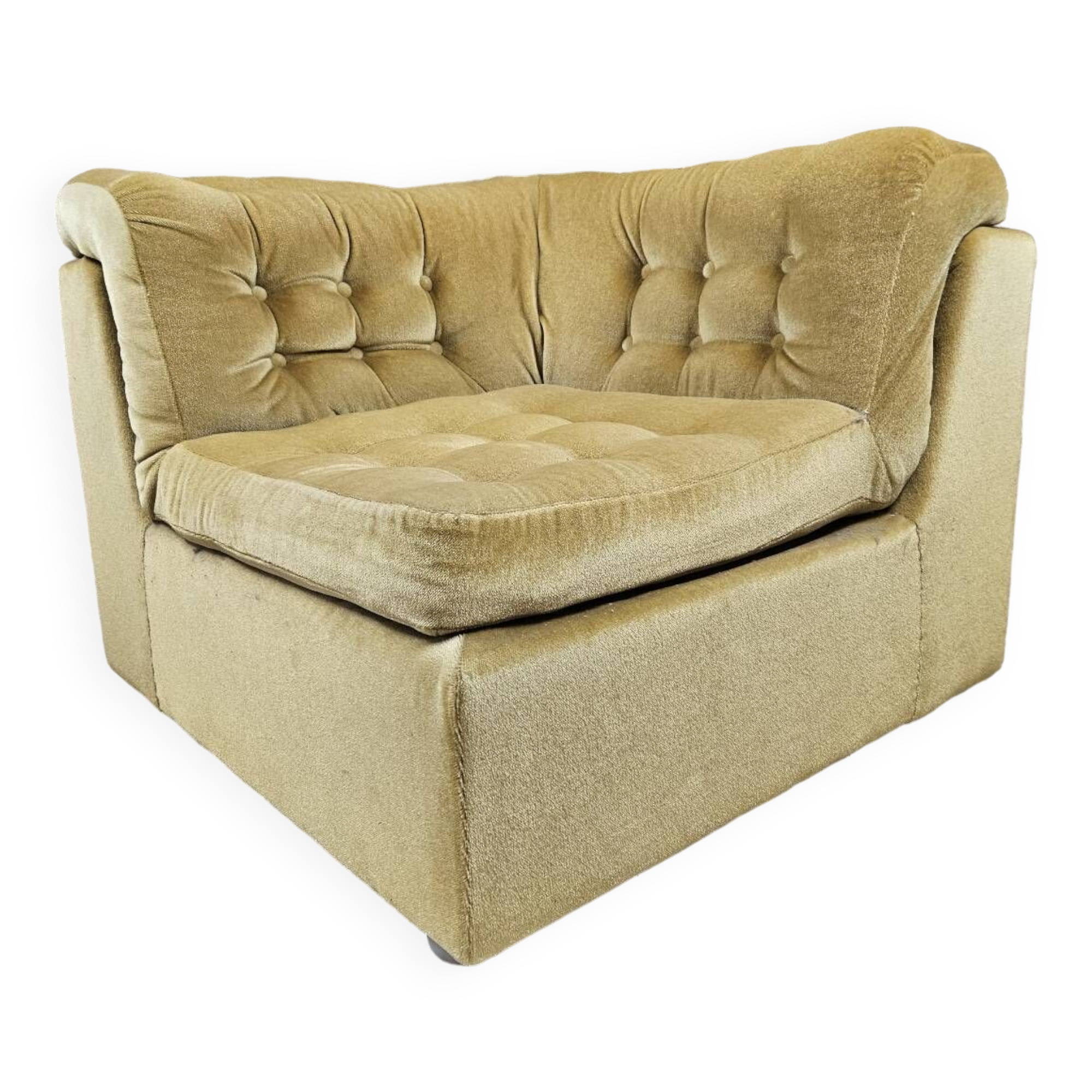 Vintage corner fireside chair 1970"