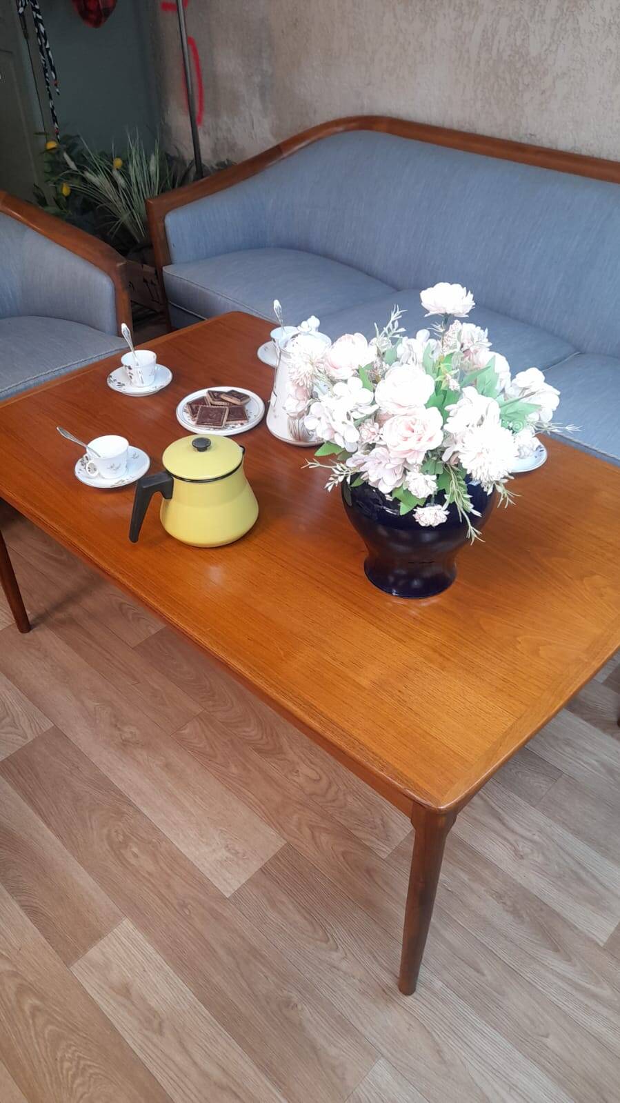 Scandinavian teak coffee table by String-Seffle, Sweden 1960s