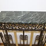 Wrought iron console from art deco period