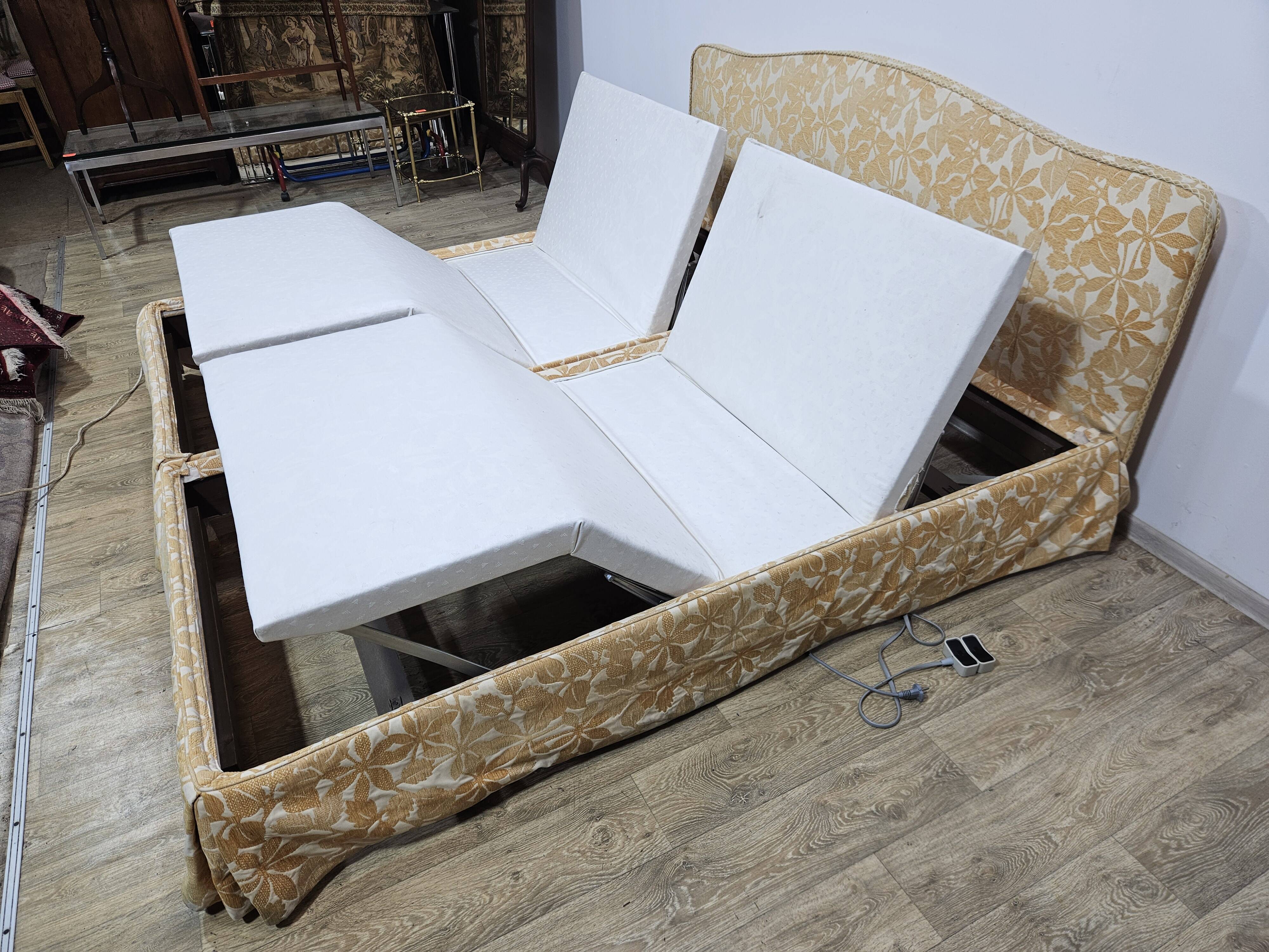 Exclusive Dual electric bed 200 cm x 200 cm - Vintage Gold 1970s.